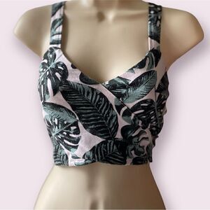 Charlotte Russe Palm Crop Top Size XS